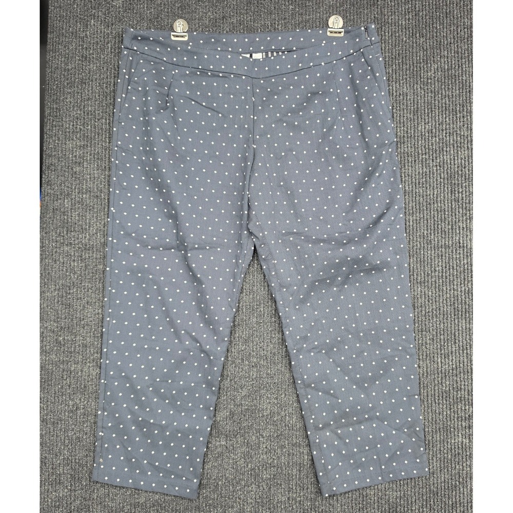 Nike Golf Tour Performance Dri-FIT Grey Polka Dot Cropped Pants Womens 16